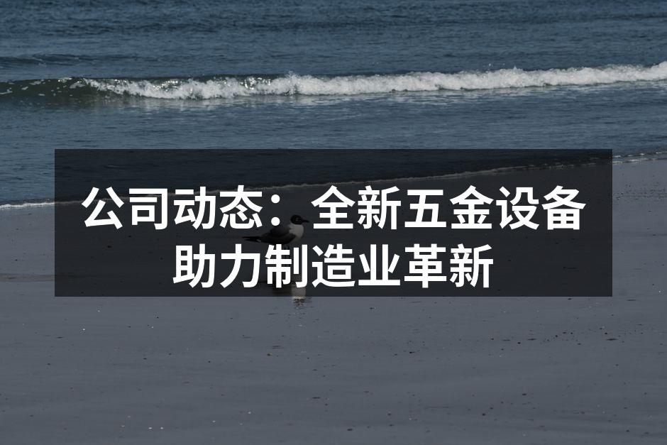 公司动态:全新五金设备助力制造业革新
